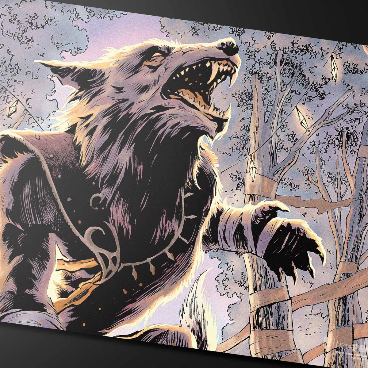 Innistrad Remastered Arlinn Kord / Arlinn, Embraced by the Moon Double-Sided Playmat for Magic: The Gathering - Image 2