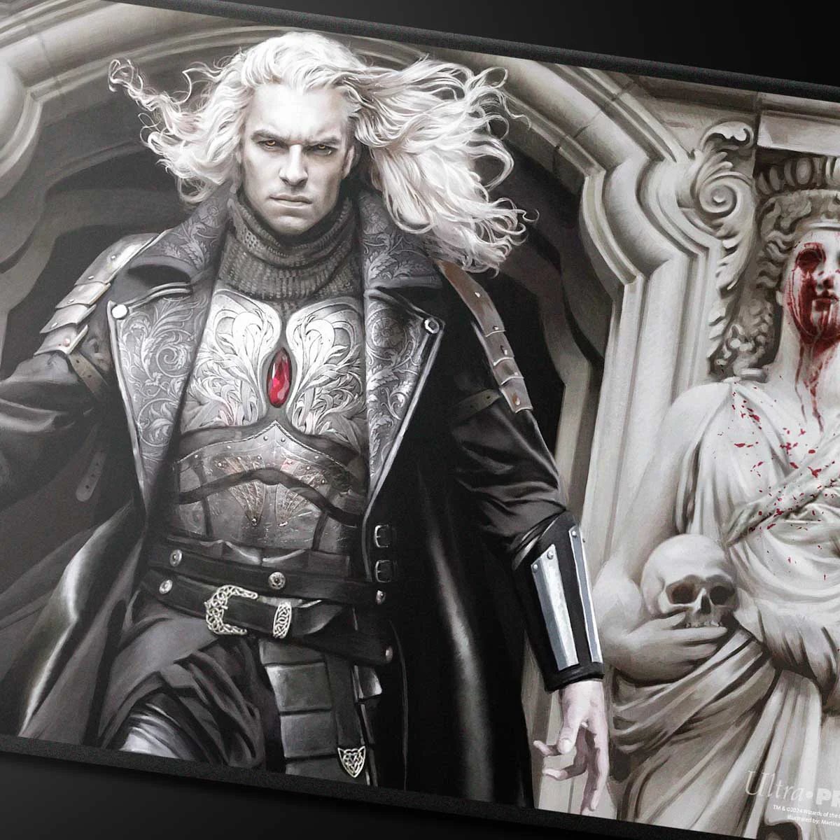 Innistrad Remastered Sorin, Imperious Bloodlord Black Stitched Playmat for Magic: The Gathering - Image 2