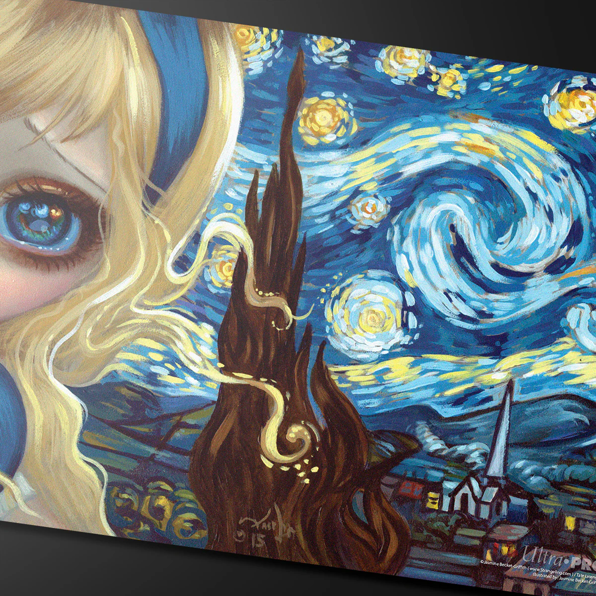 Jasmine Becket-Griffith Alice in The Starry Night Standard Gaming Playmat - Image 2