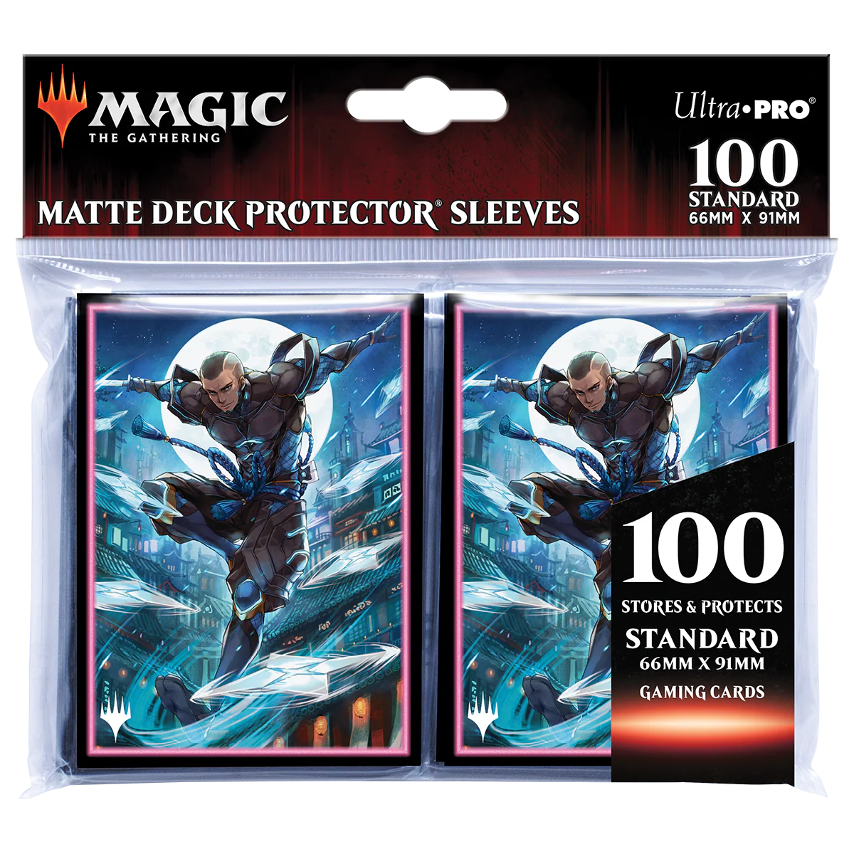 Kamigawa Neon Dynasty Kaito Shizuki Standard DECK PROTECTOR® Sleeves (100ct) for Magic: The Gathering - Image 2