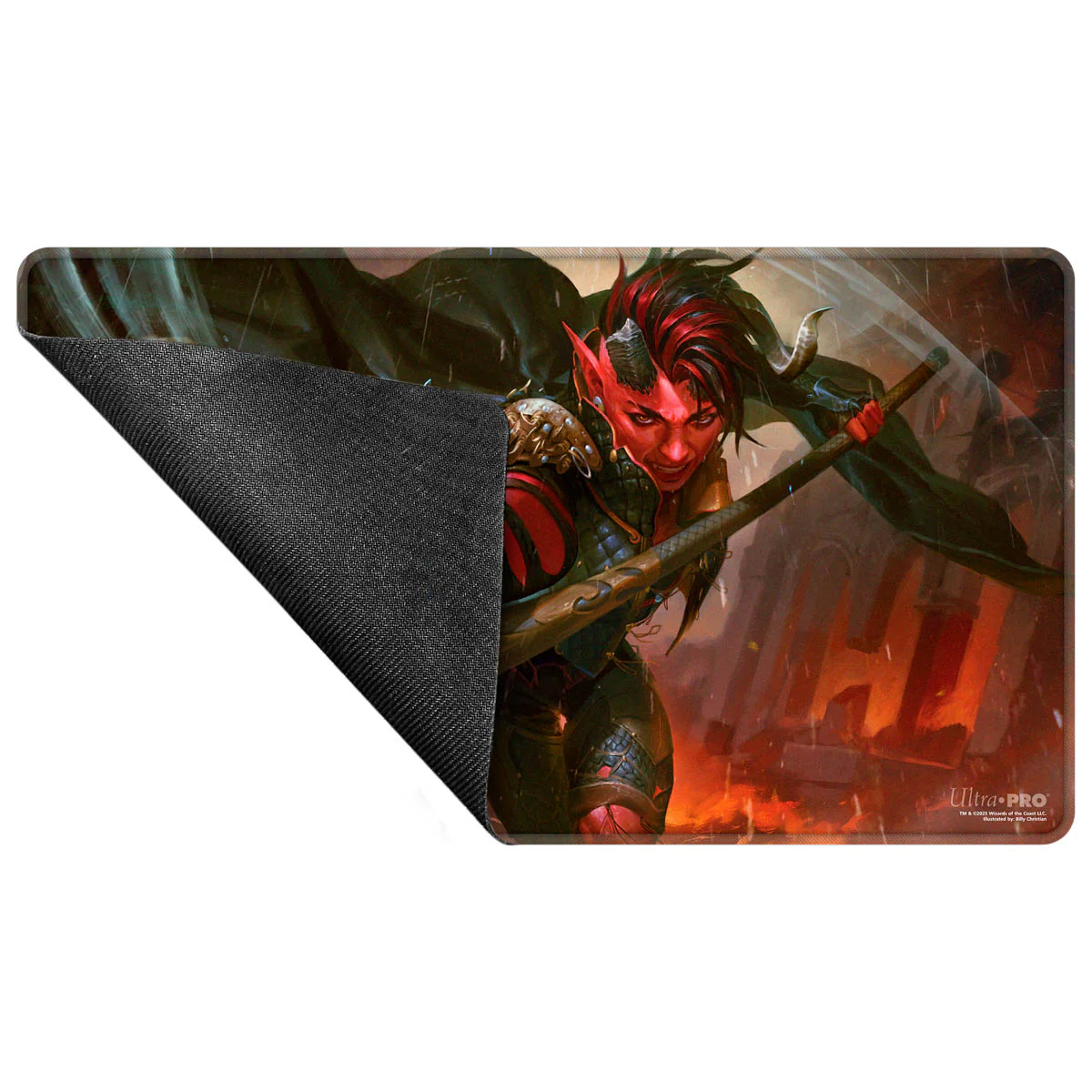 Commander Series #7 Karlach, Fury of Avernus Stitched Playmat for Magic: The Gathering - Image 3