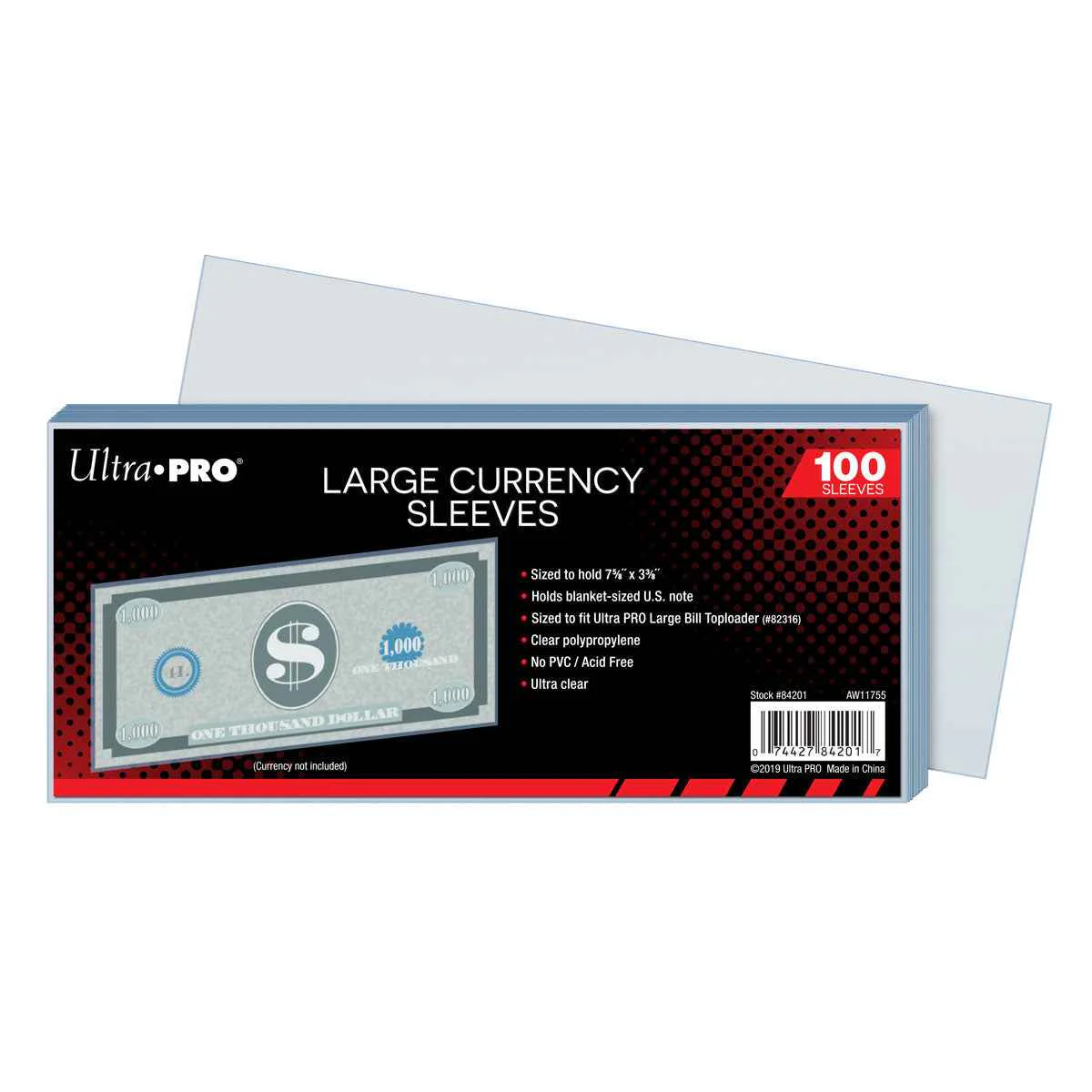 Large Currency Sleeves (100ct)