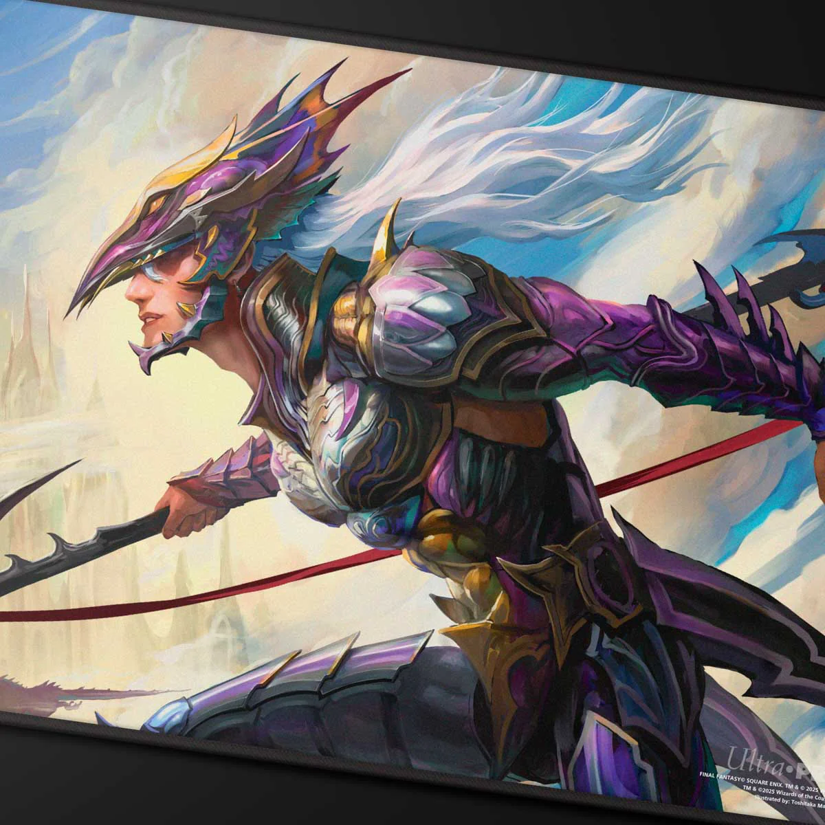 Magic: The Gathering®—FINAL FANTASY™ Kain, Traitorous Dragoon Black Stitched Playmat - Image 2
