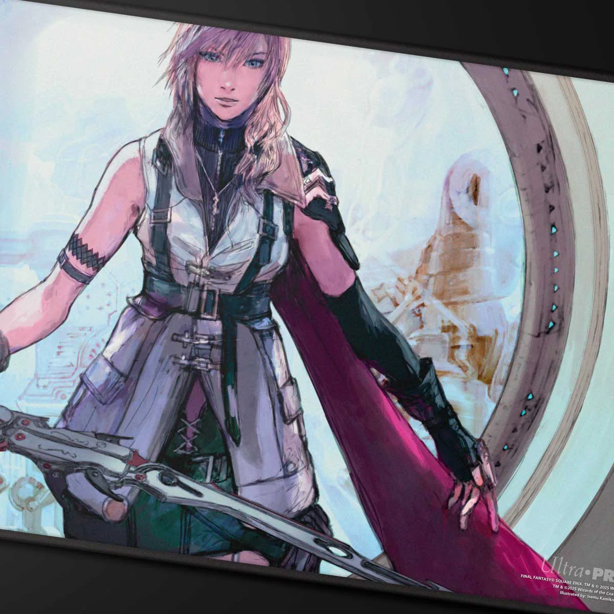 Magic: The Gathering®—FINAL FANTASY™ Lightning, Army of One Black Stitched Playmat - Image 2