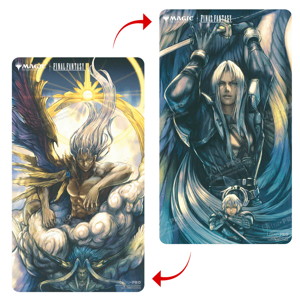 Magic: The Gathering®—FINAL FANTASY™ Sephiroth, Fabled SOLDIER / Sephiroth, One-Winged Angel Double-Sided Playmat
