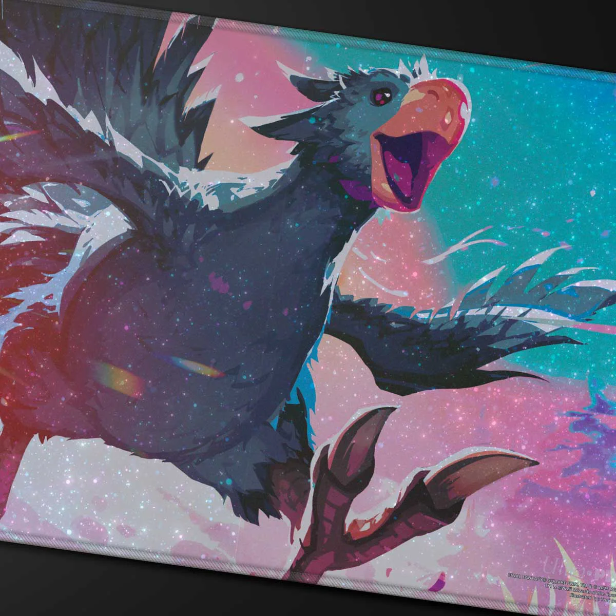 Magic: The Gathering®—FINAL FANTASY™ Traveling Chocobo (Black) HOLOFOIL® Playmat - Image 2