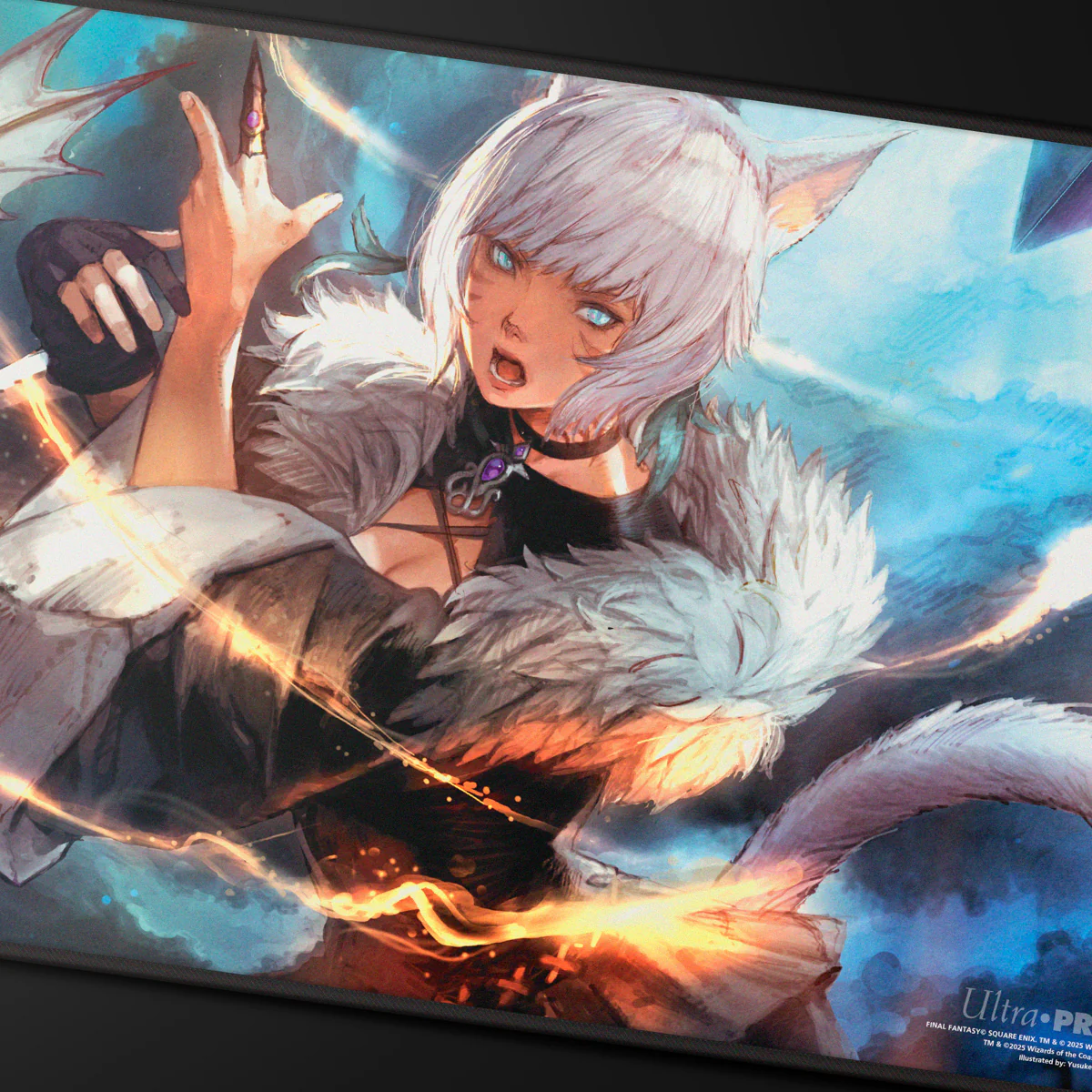 Magic: The Gathering®—FINAL FANTASY™ Y'shtola Rhul Black Stitched Playmat - Image 2