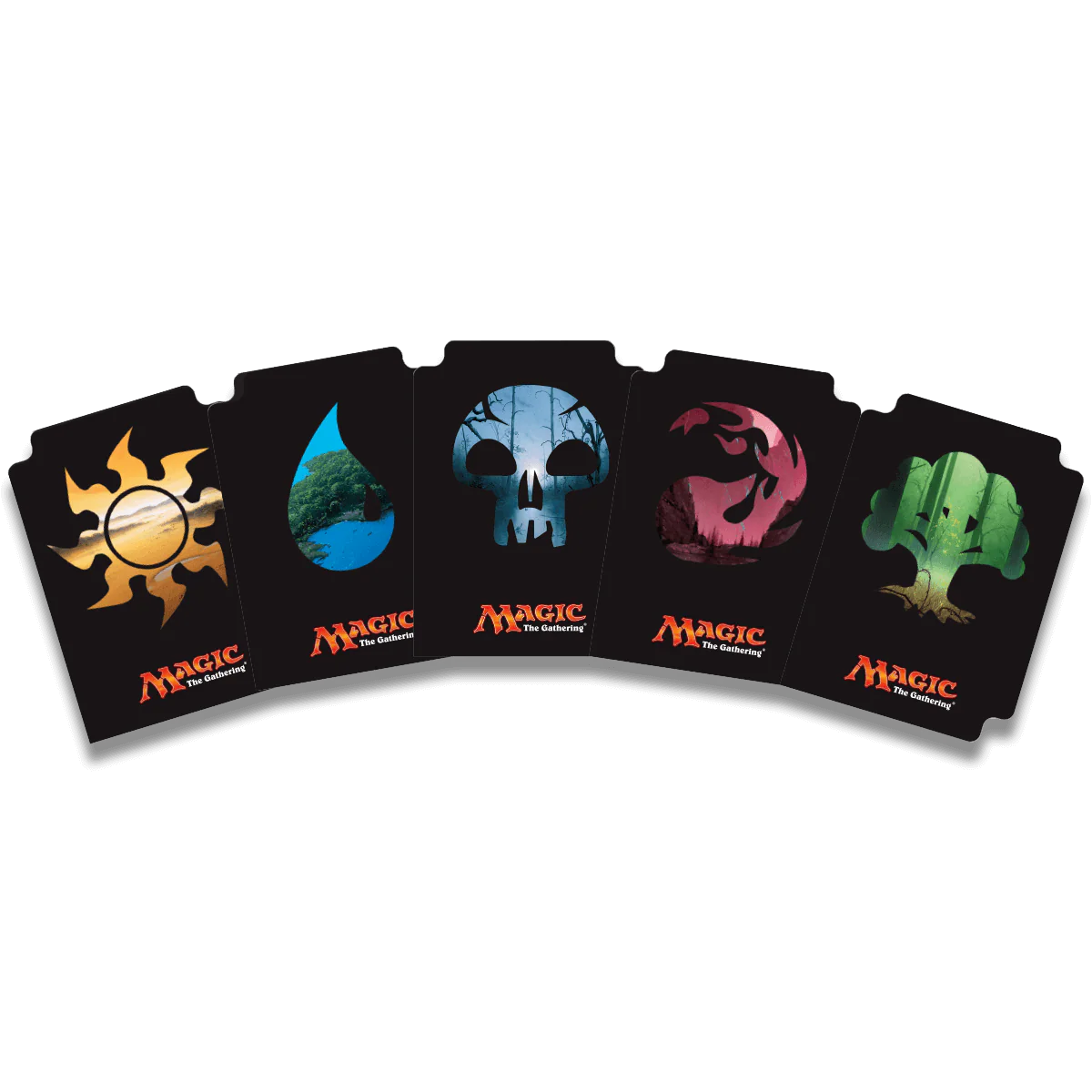 Mana 5 Card Deck Dividers Pack (15ct) for Magic: The Gathering