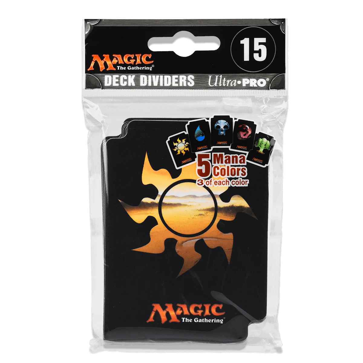 Mana 5 Card Deck Dividers Pack (15ct) for Magic: The Gathering - Image 2