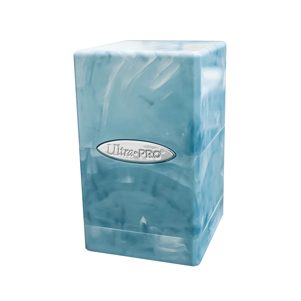 Marble SATIN® Tower DECK BOX® - Light Blue / White