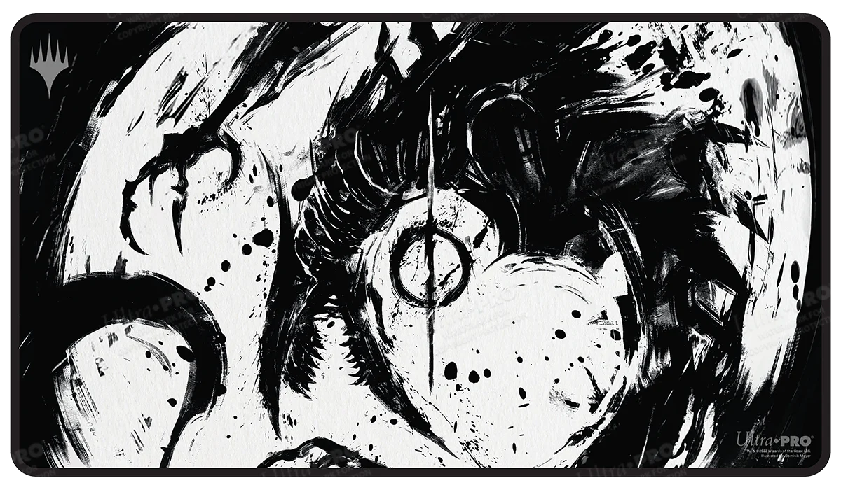 March of the Machine Jin-Gitaxias Black Stitched Standard Gaming Playmat for Magic: The Gathering