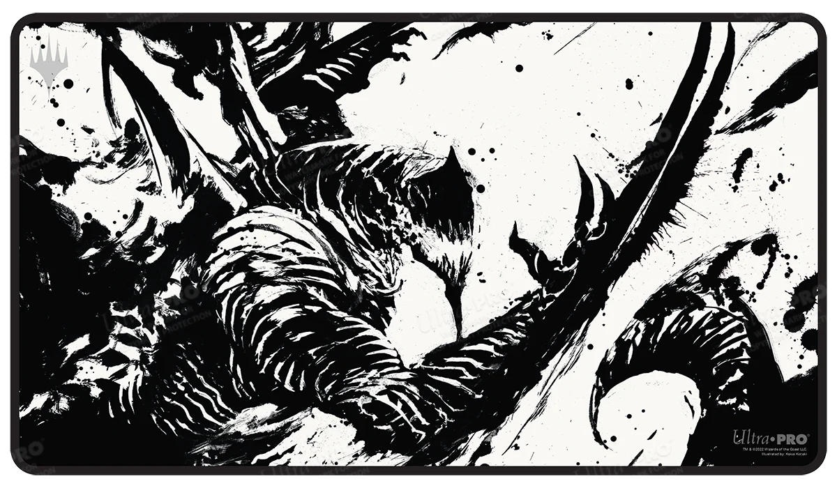 March of the Machine Urabrask Black Stitched Standard Gaming Playmat for Magic: The Gathering