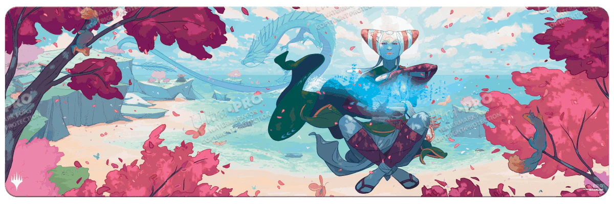 Modern Horizons 3 Gift Bundle Key Art 8ft Table Playmat Featuring Tamiyo for Magic: The Gathering