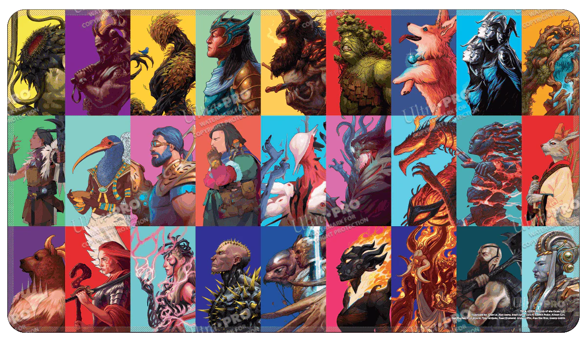 Modern Horizons 3 Pop Art Medley Stitched Standard Gaming Playmat for Magic: The Gathering