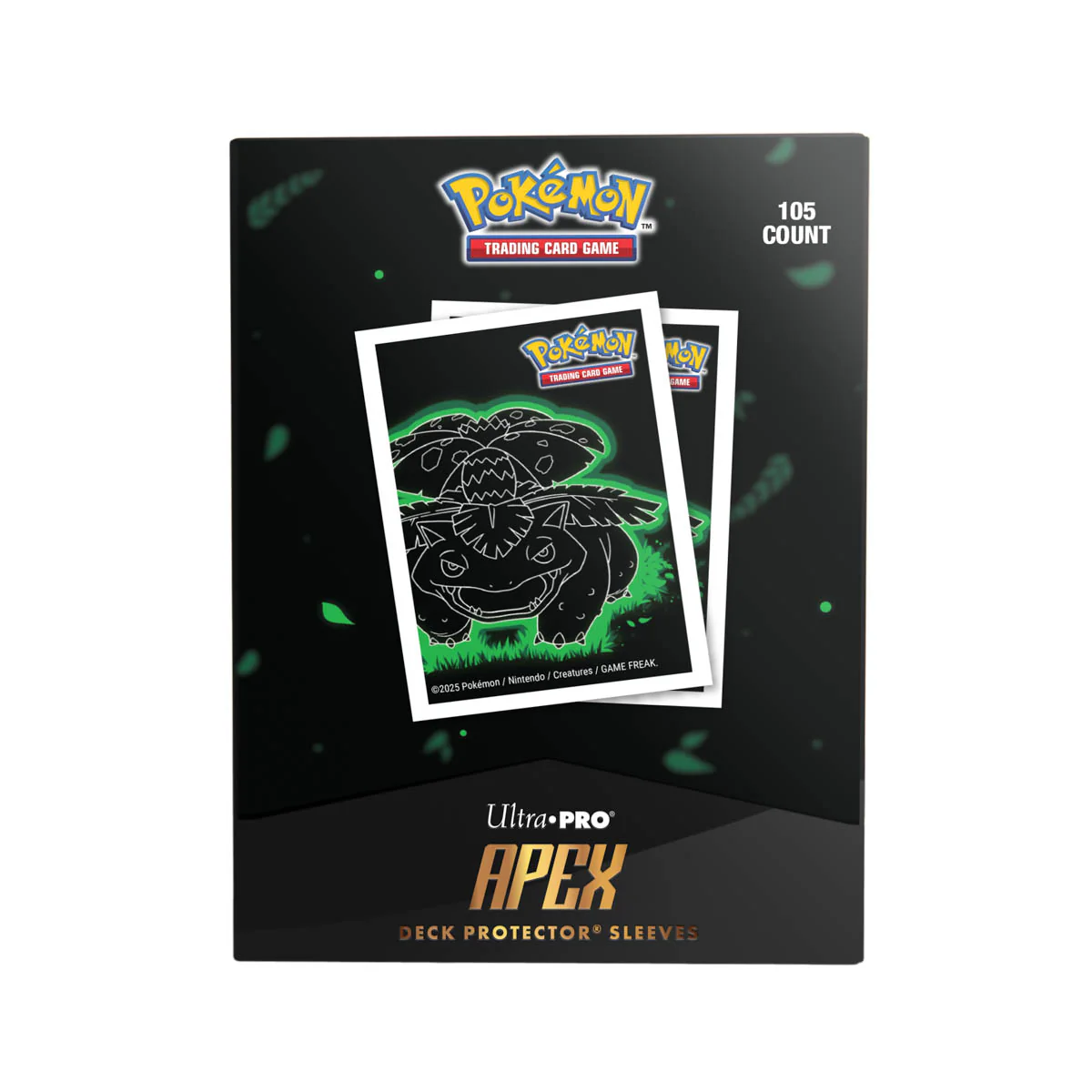 Neon Kanto 105ct APEX DECK PROTECTOR® Sleeves Venusaur for Pokémon - Image 3