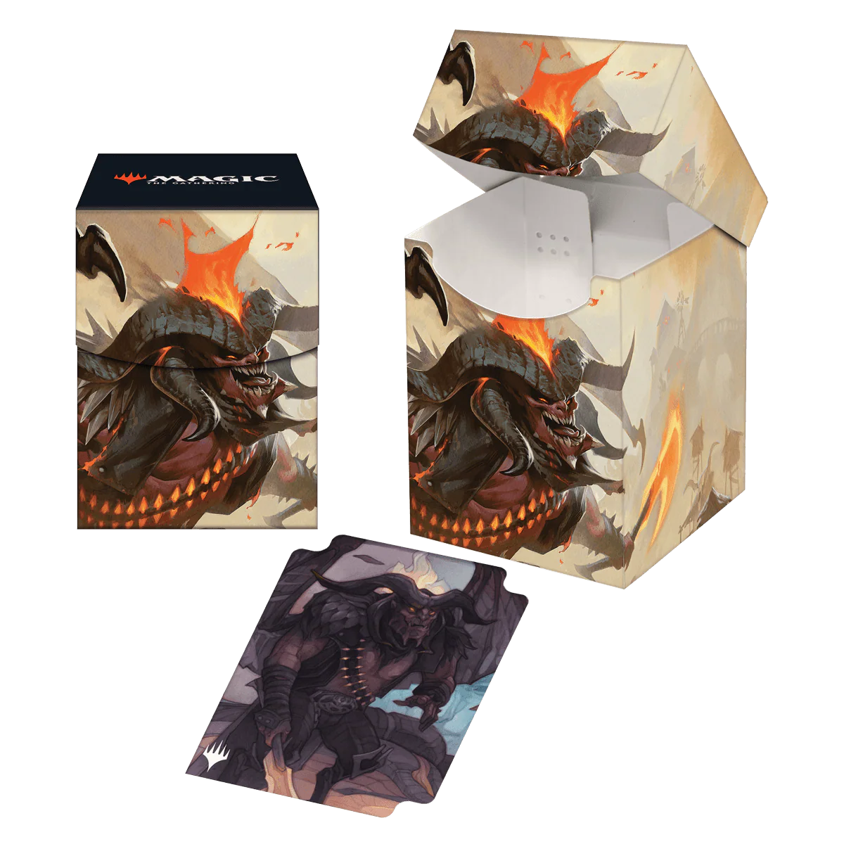 Outlaws of Thunder Junction Rakdos, the Muscle Key Art 100+ DECK BOX® for Magic: The Gathering - Image 2