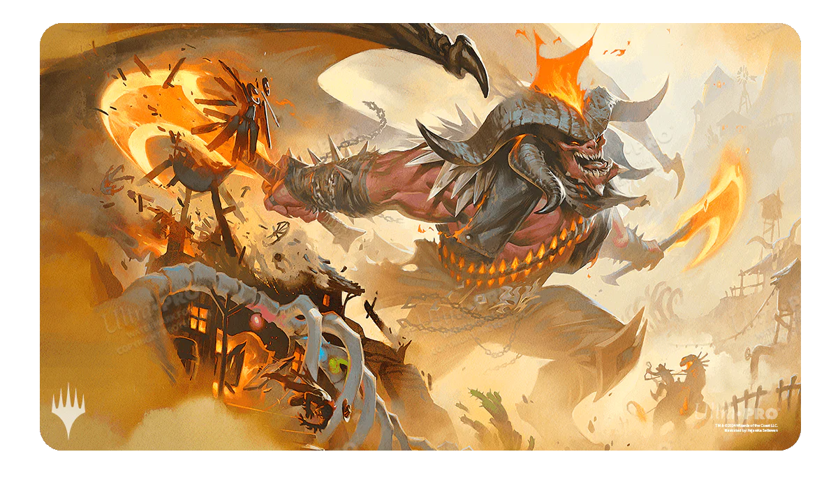 Outlaws of Thunder Junction Rakdos, the Muscle Standard Gaming Playmat Key Art for Magic: The Gathering