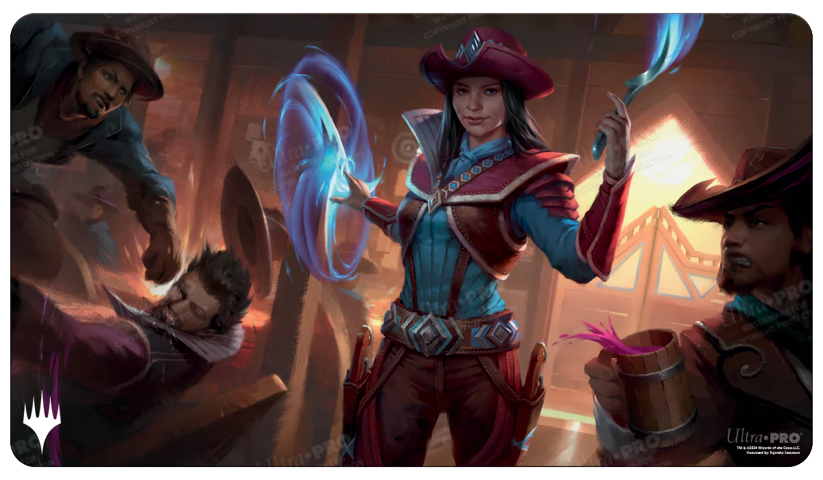 Outlaws of Thunder Junction Stella Lee, Wild Card Standard Gaming Playmat for Magic: The Gathering