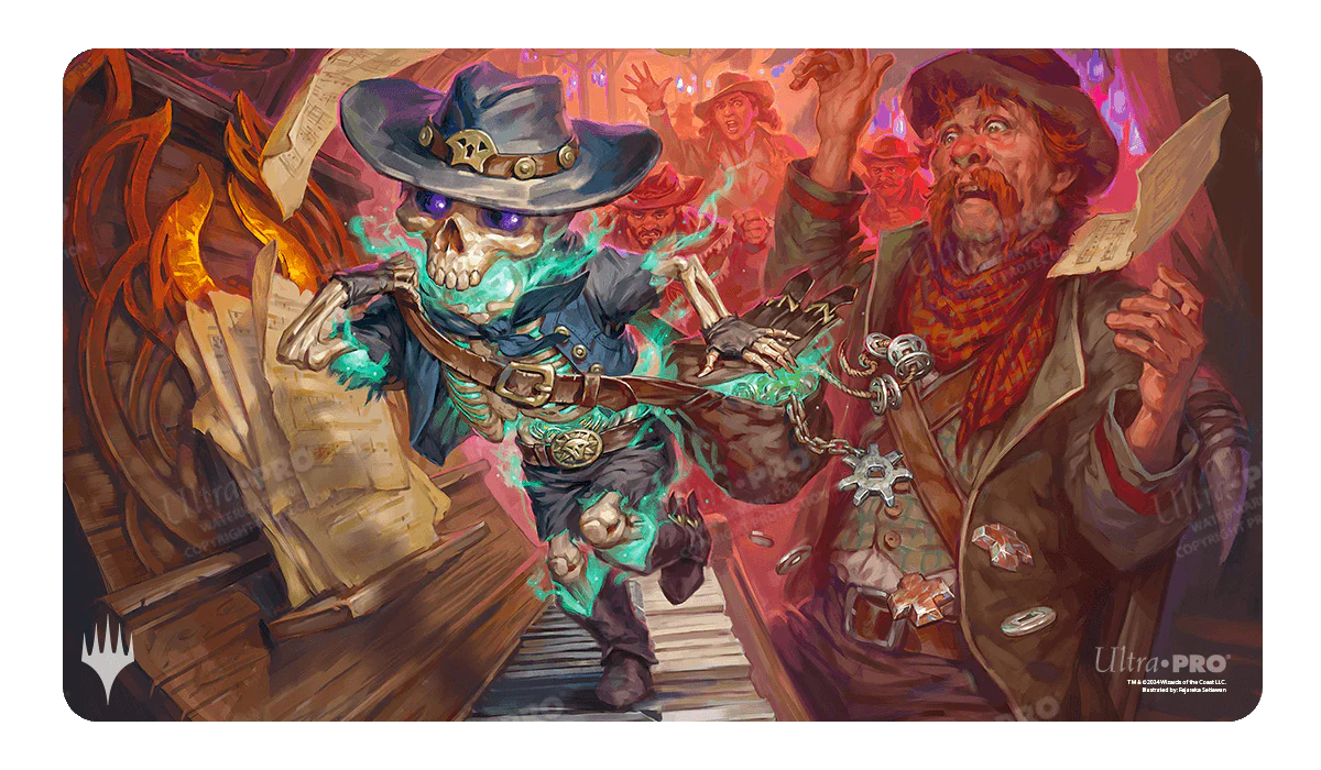 Outlaws of Thunder Junction Tinybones, the Pickpocket Key Art Standard Gaming Playmat for Magic: The Gathering