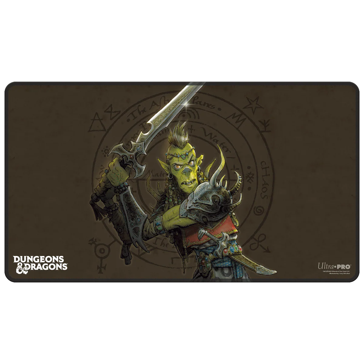 Planescape: Adventures in the Multiverse for Dungeons & Dragons Black Stitched Playmat - Morte’s Planar Parade Alternate Cover Artwork v1