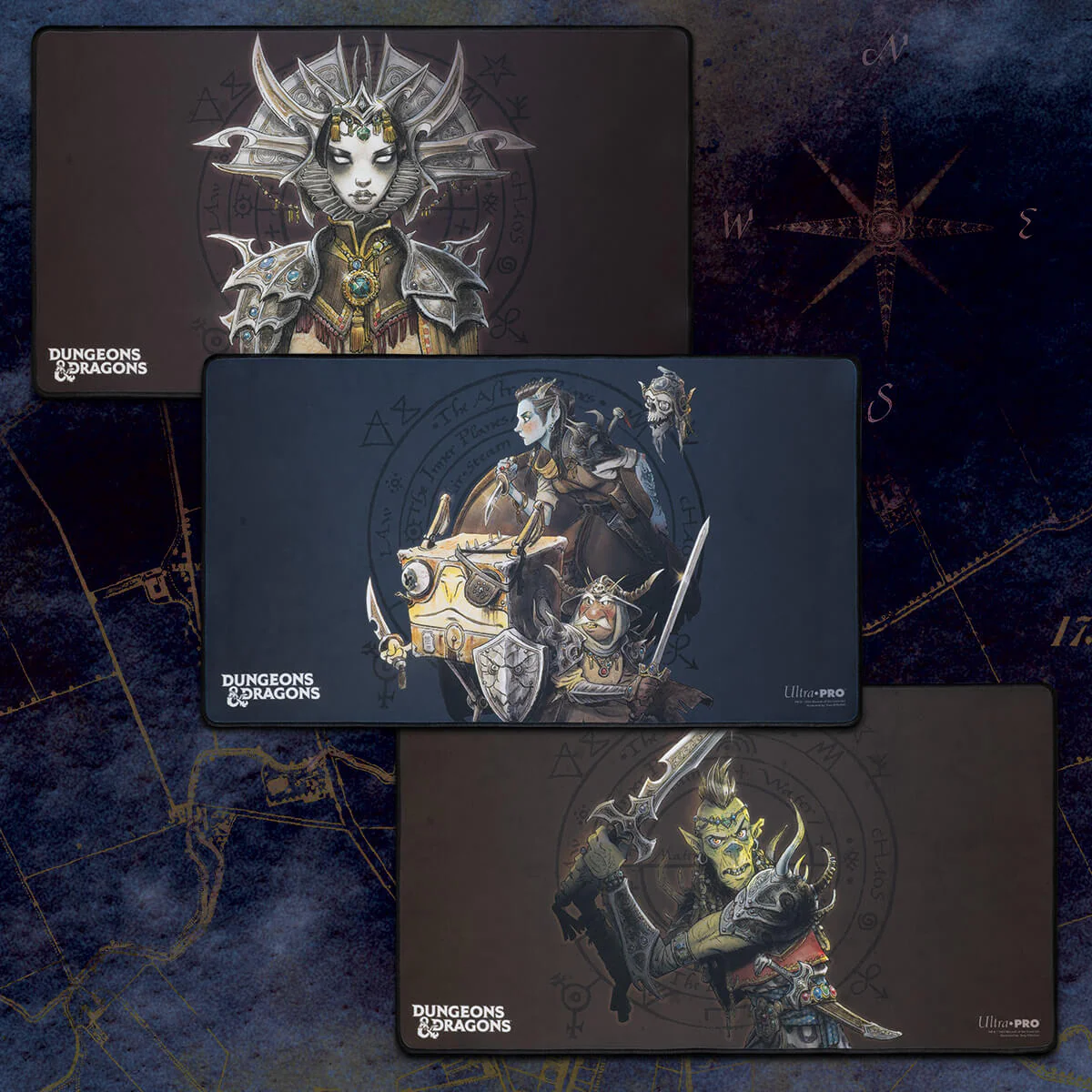 Planescape: Adventures in the Multiverse for Dungeons & Dragons Black Stitched Playmat - Morte’s Planar Parade Alternate Cover Artwork v1 - Image 2