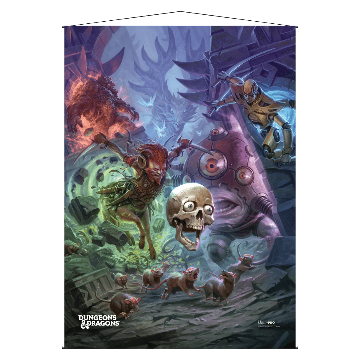 Planescape: Adventures in the Multiverse for Dungeons & Dragons Wall Scroll - Morte’s Planar Parade Standard Cover Artwork v2
