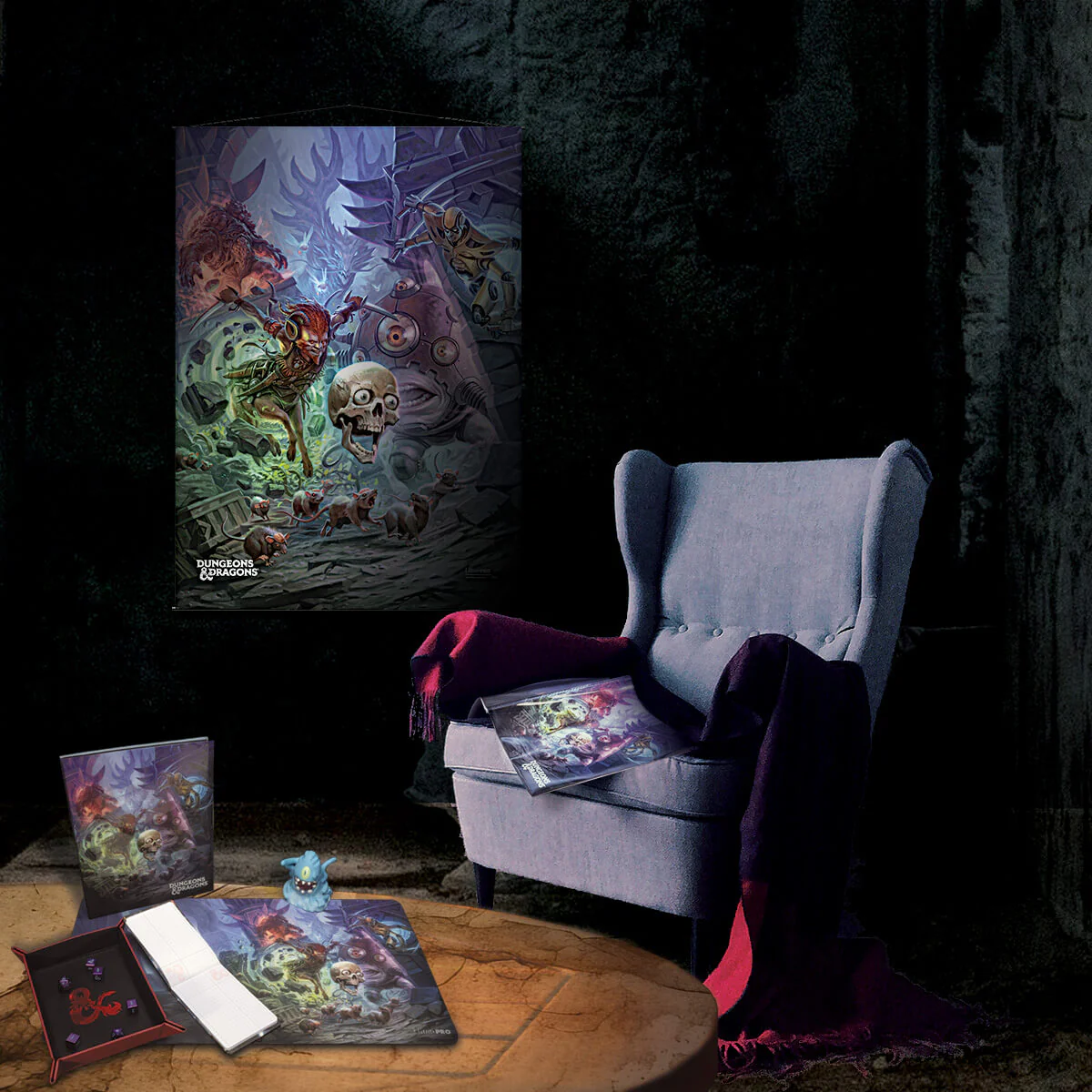 Planescape: Adventures in the Multiverse for Dungeons & Dragons Wall Scroll - Morte’s Planar Parade Standard Cover Artwork v2 - Image 2