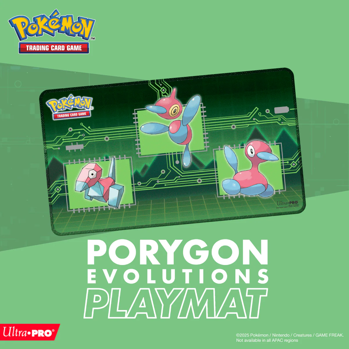 Porygon Evolutions Stitched Playmat for Pokémon - Image 3