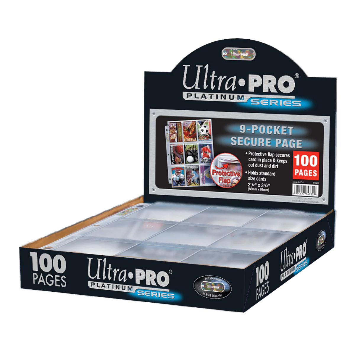 Premium Series 9-Pocket Secure Pages (100ct) for Standard Size Cards - Image 3