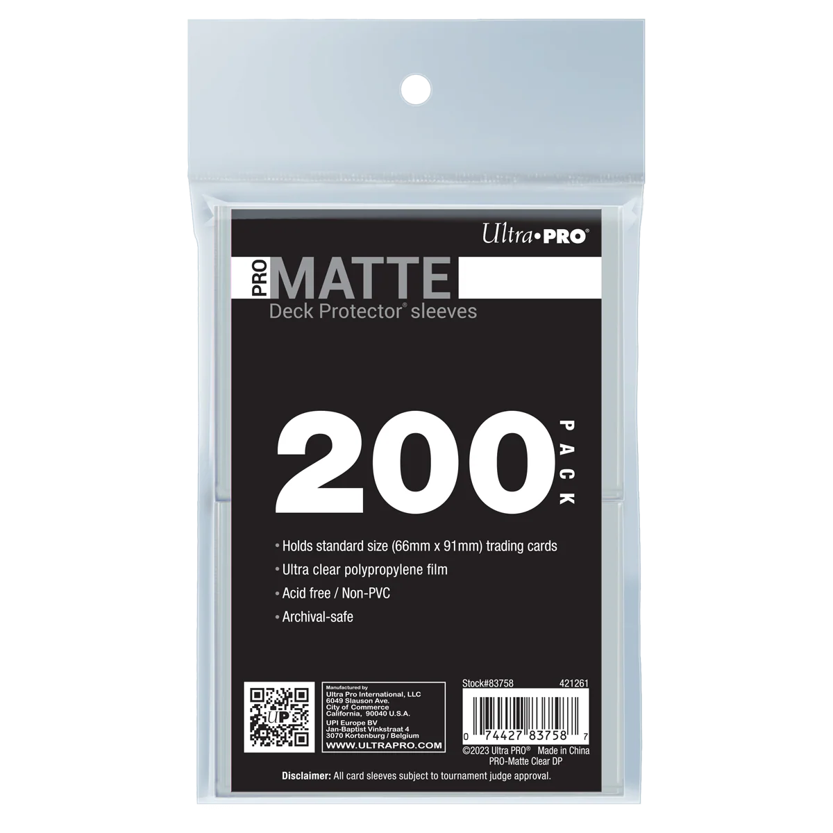 PRO-Matte Standard DECK PROTECTOR® Sleeves Bundle (200ct) - Image 10