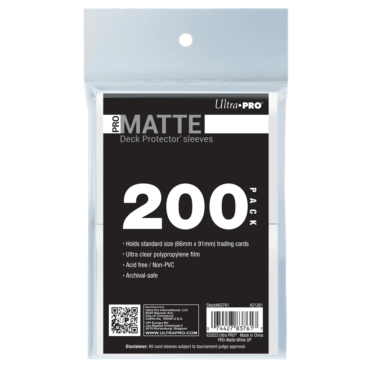 PRO-Matte Standard DECK PROTECTOR® Sleeves Bundle (200ct) - Image 12