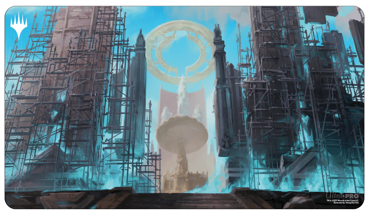Ravnica Remastered Azorius Senate Hallowed Fountain Standard Gaming Playmat for Magic: The Gathering