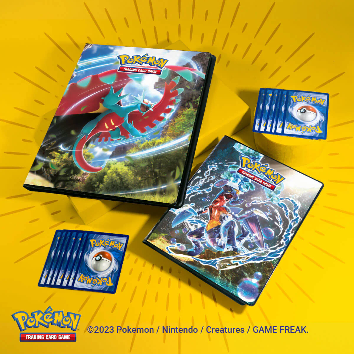 Scarlet and Violet Roaring Moon and Iron Valiant 9-Pocket Portfolio for Pokémon - Image 3