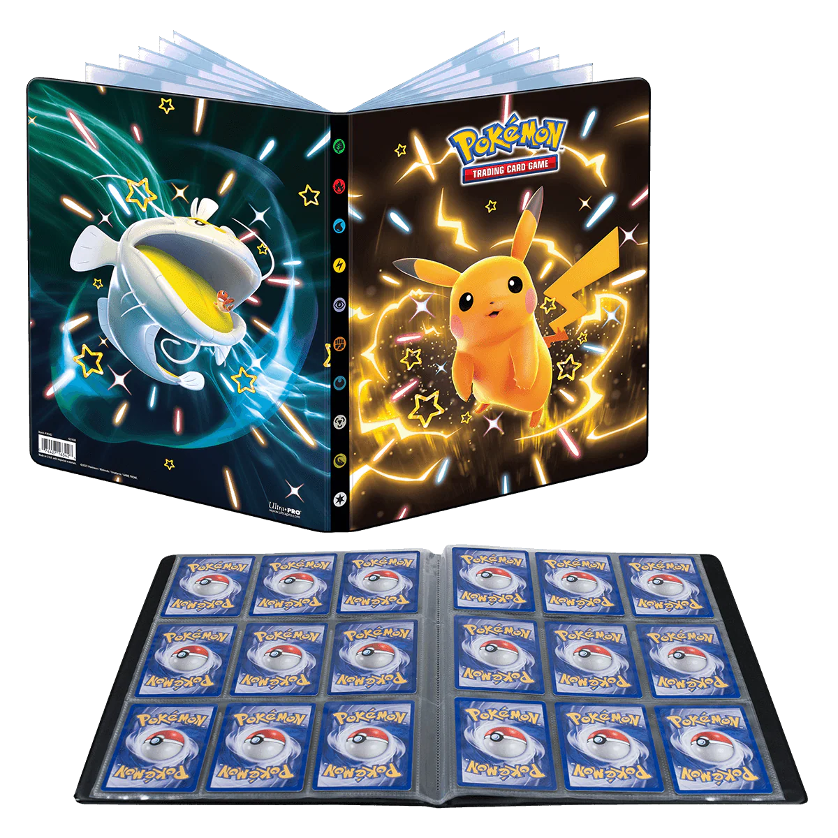 Scarlet and Violet Shiny Pikachu, Dondozo, and Tatsugiri 9-Pocket Portfolio for Pokémon - Image 2