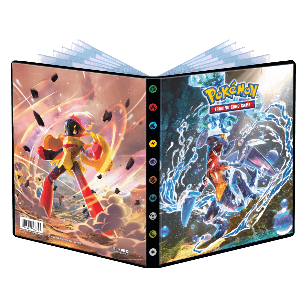 Scarlet and Violet Tera Type Garchomp and Armarouge 4-Pocket Portfolio for Pokémon