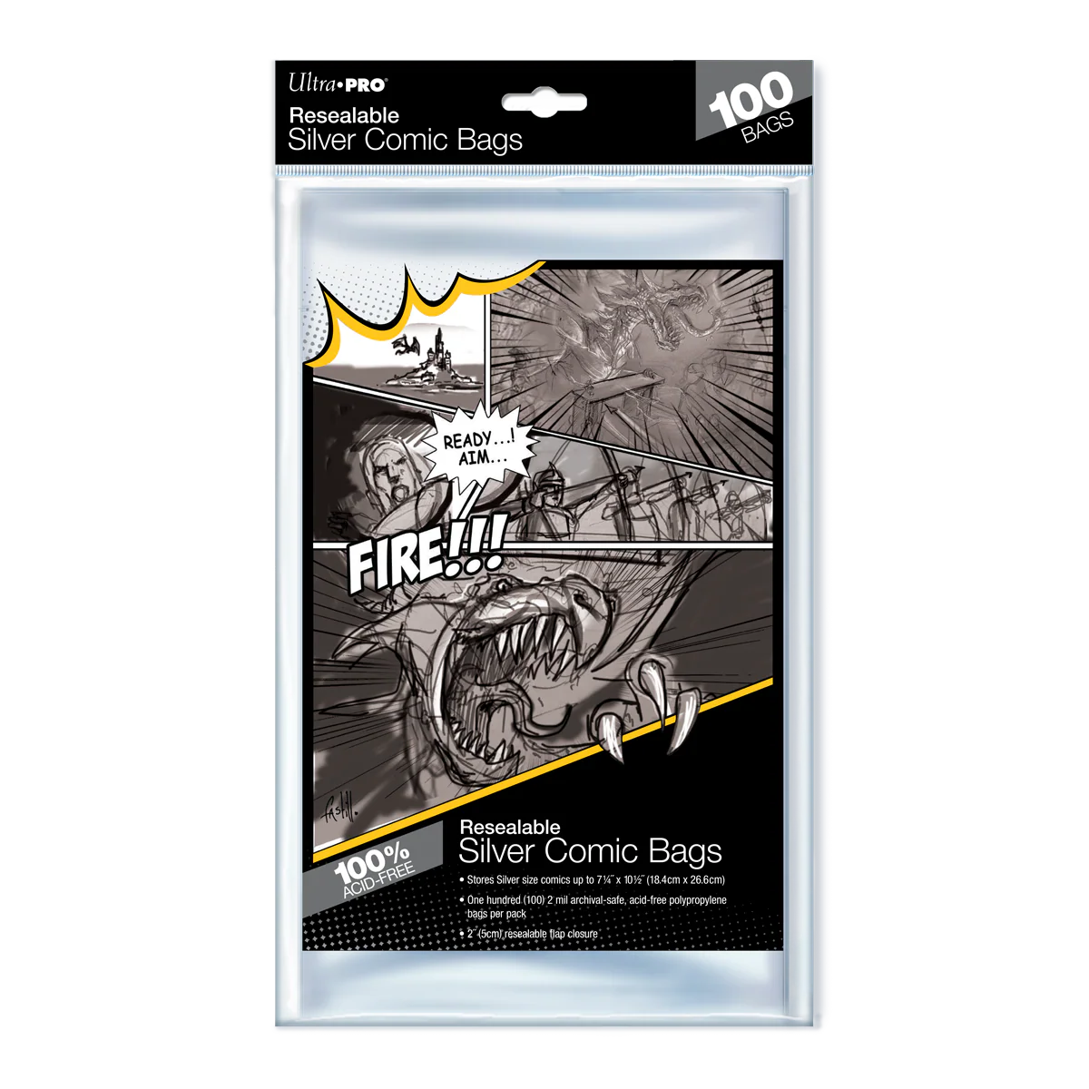Silver Age Size Resealable Comic Bags (100ct)