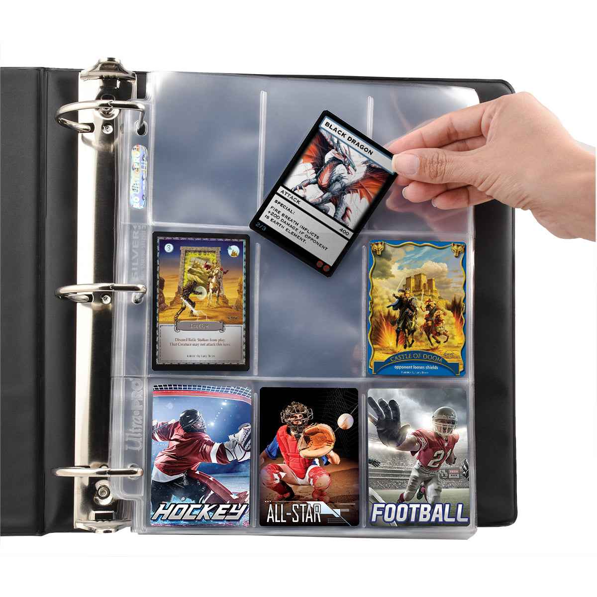 Silver Series 9-Pocket Pages (100ct) for Standard Size Cards - Image 2