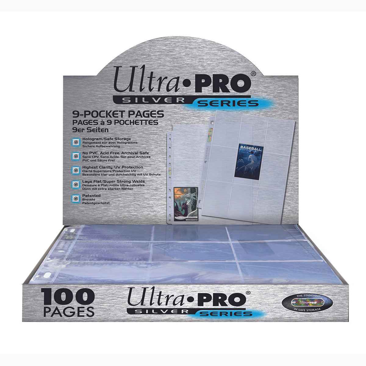 Silver Series 9-Pocket Pages (100ct) for Standard Size Cards - Image 3