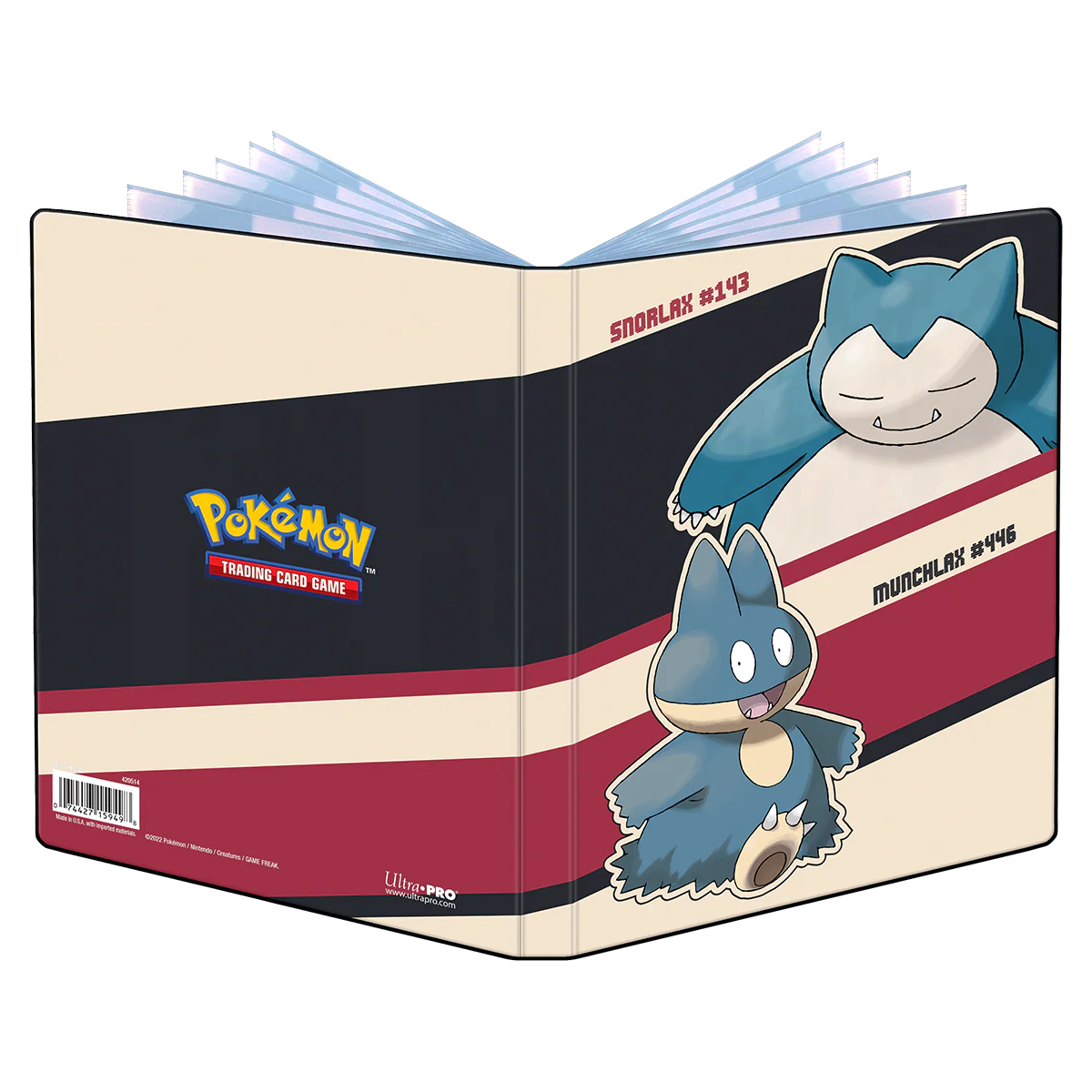 Snorlax and Munchlax 4-Pocket Portfolio for Pokémon