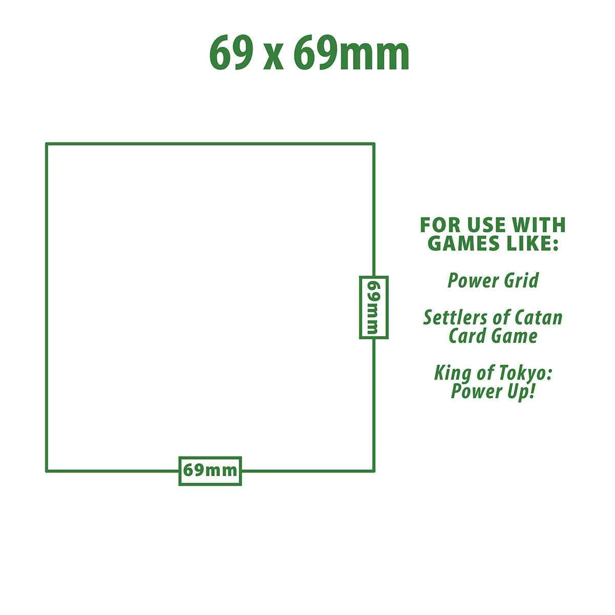 Special Sized Board Game Sleeves (50ct) for 69mm x 69mm Cards - Image 2