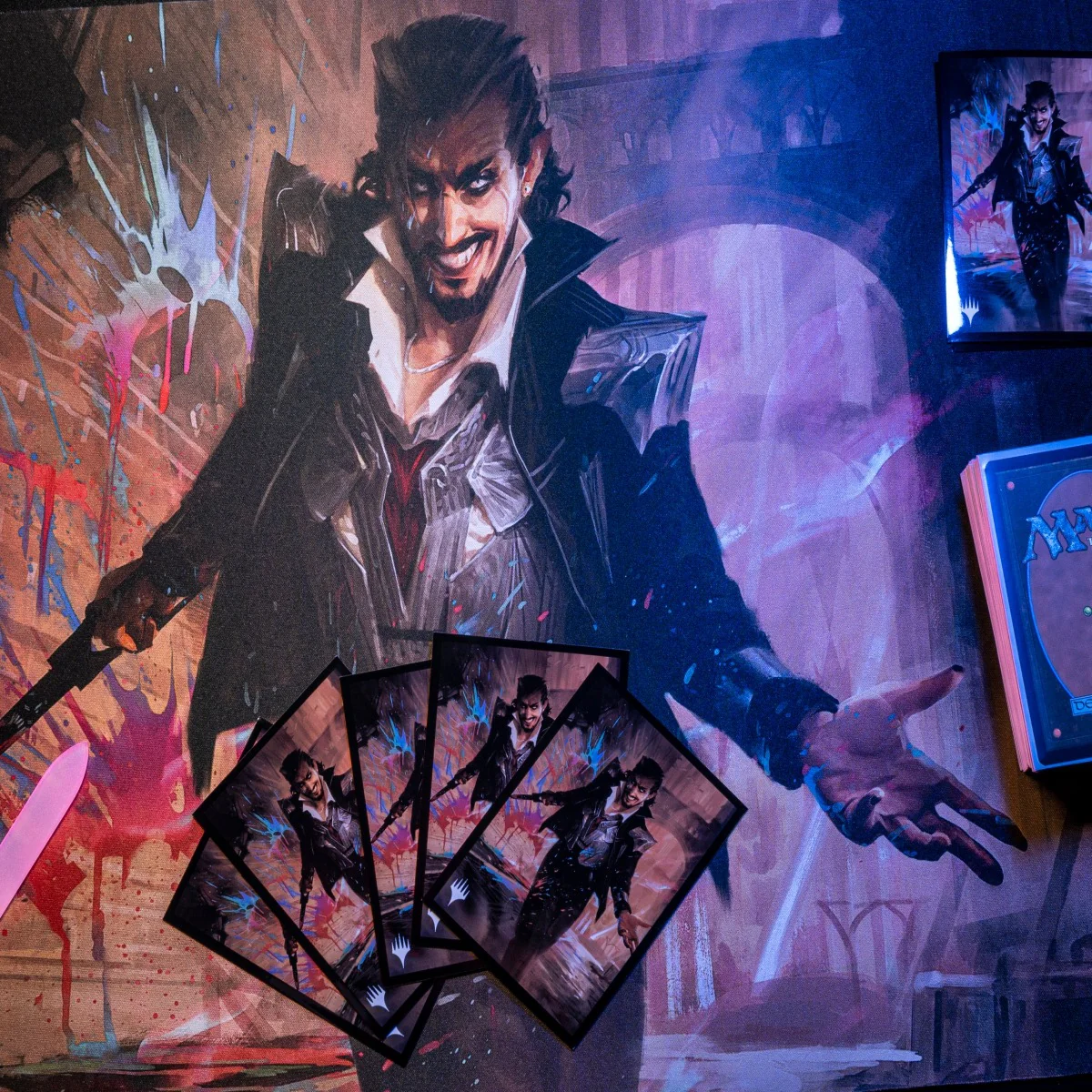 Streets of New Capenna Anhelo the Deacon Commander Standard Gaming Playmat for Magic: The Gathering - Image 2