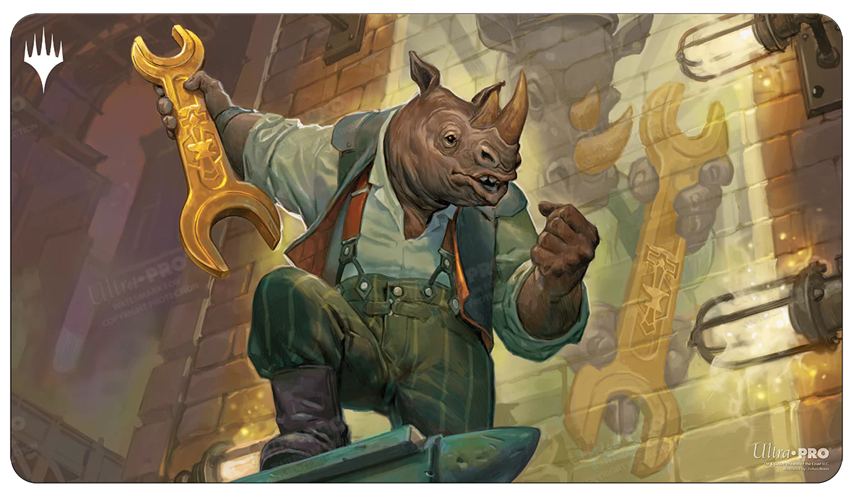 Streets of New Capenna Workshop Warchief Standard Gaming Playmat for Magic: The Gathering