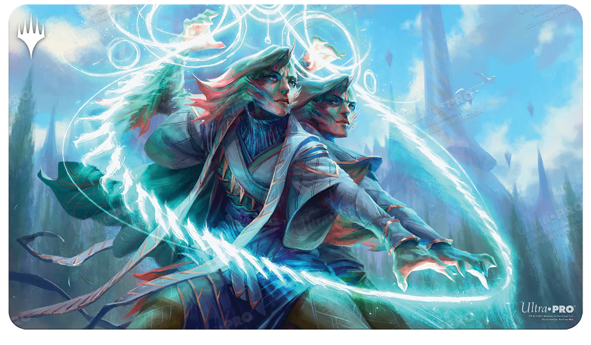 Strixhaven Adrix and Nev, Twincasters Standard Gaming Playmat for Magic: The Gathering