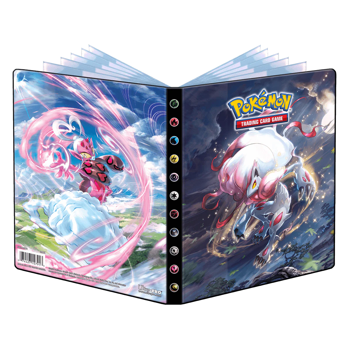 Sword and Shield 11 Hisuian Zoroark and Enamorous 4-Pocket Portfolio for Pokémon