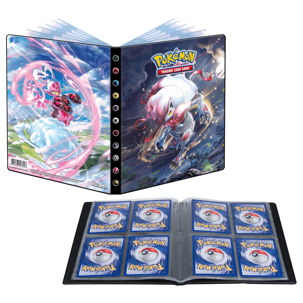 Sword and Shield 11 Hisuian Zoroark and Enamorous 4-Pocket Portfolio for Pokémon - Image 2