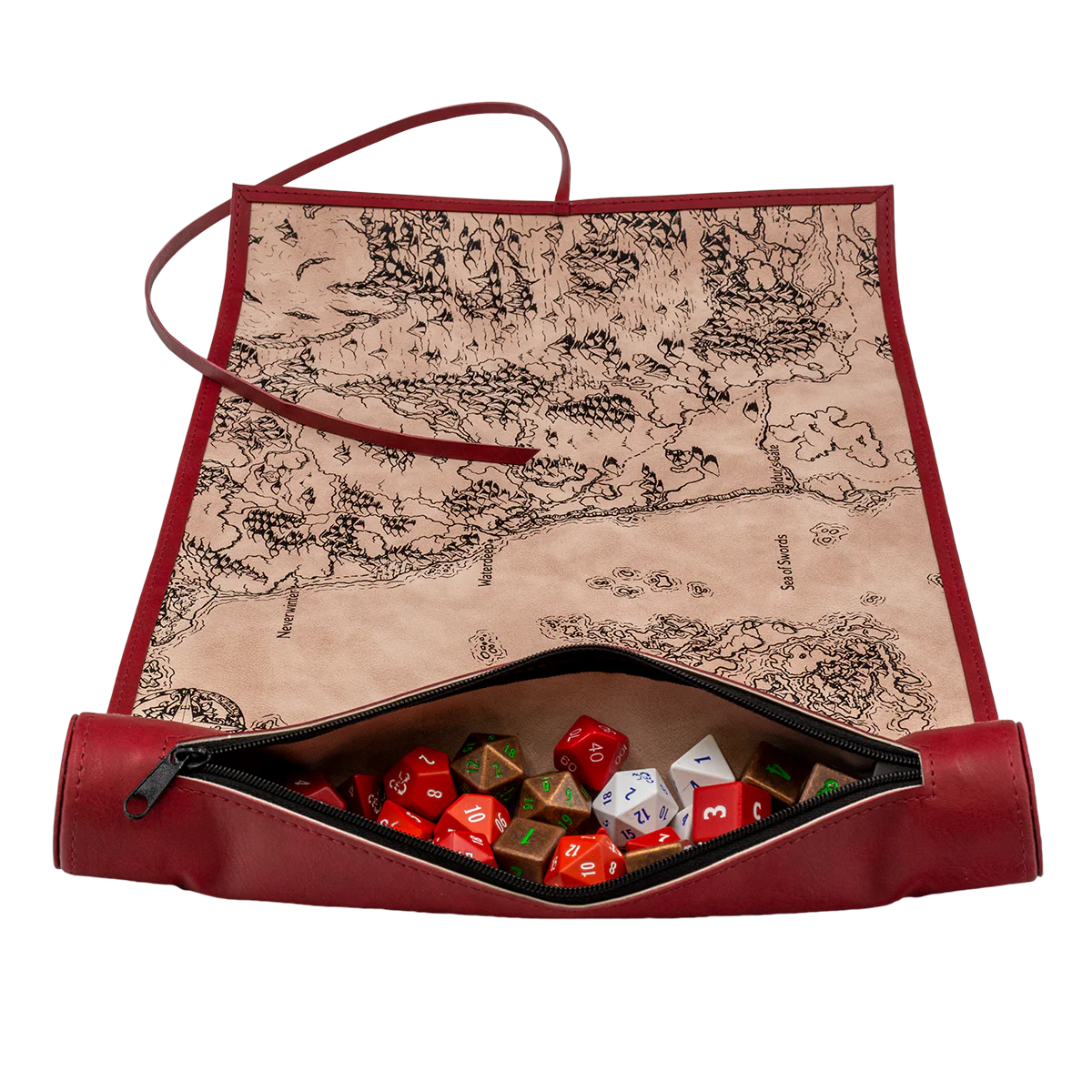 Sword Coast Dice Scroll Map for Dungeons & Dragons