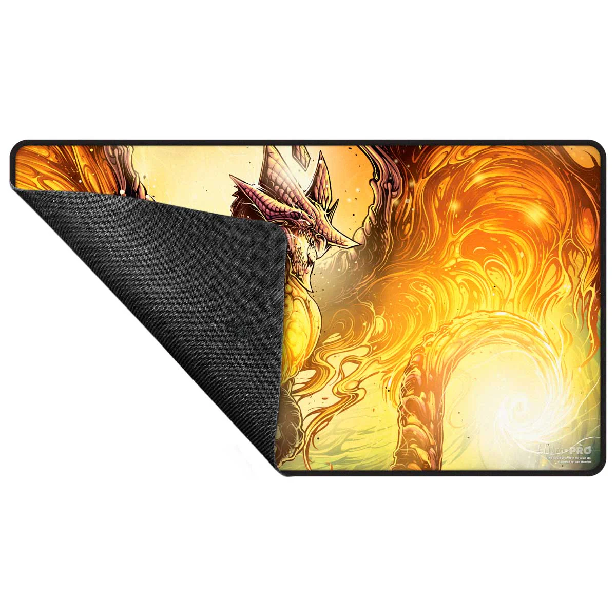Tarkir Dragonstorm Betor, Kin to All Black Stitched Playmat for Magic: The Gathering - Image 3