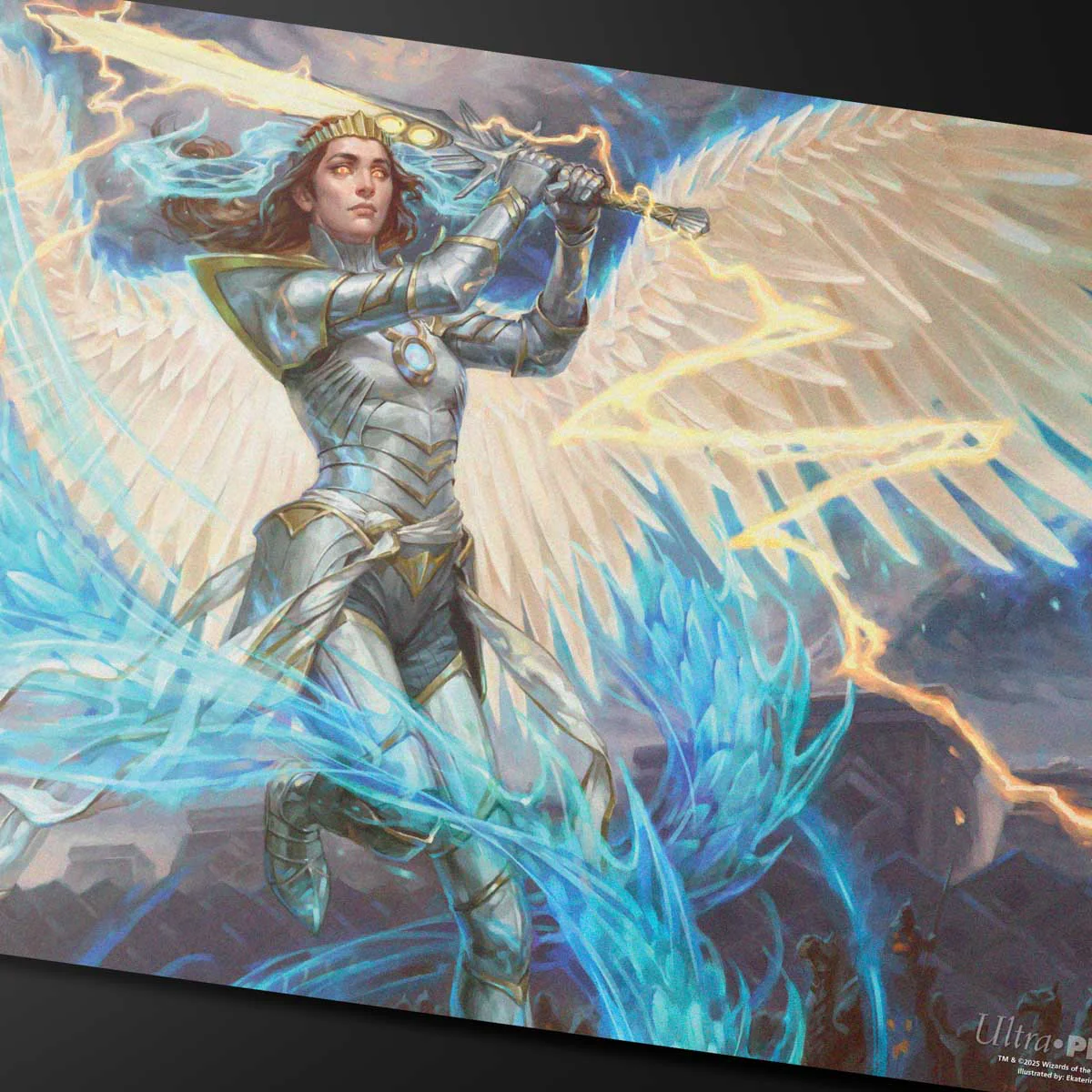 Tarkir Dragonstorm Elspeth, Storm Slayer Playmat for Magic: The Gathering - Image 2