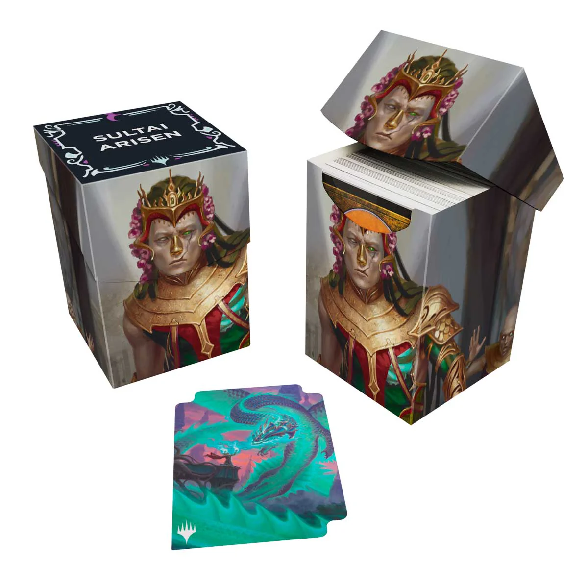 Tarkir Dragonstorm Kotis, Sibsig Champion / Teval, the Balanced Scale (Sultai Arisen Commander Deck) 100+ DECK BOX® for Magic: The Gathering