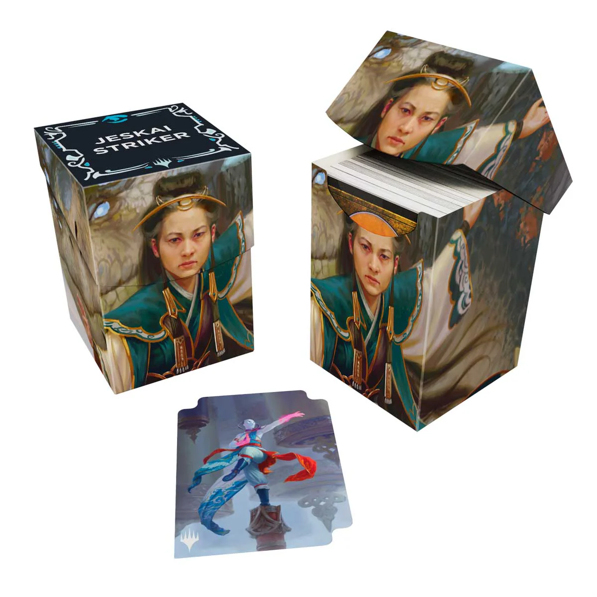 Tarkir Dragonstorm Shiko and Narset, Unified / Elsha, Threefold Master (Jeskai Striker Commander Deck) 100+ DECK BOX® for Magic: The Gathering
